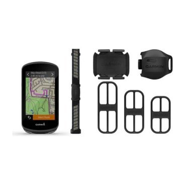 Велокомпьютер Garmin Edge 1030 Plus Bundle, GPS, беспроводной, черный, 010-02424-11