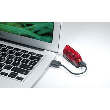 Фонарь велосипедный Topeak RedLite Aero USB, задний, TMS074