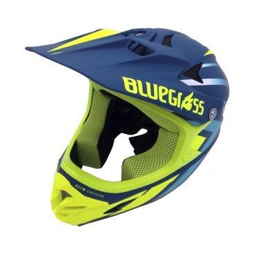 Велошлем Bluegrass Intox, сине-желтый, 2019, 3HELG09L0BL