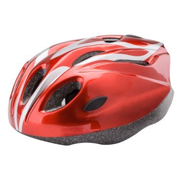 Шлем велосипедный STELS MV11, out-mold, серо-красный, 600043