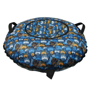 Санки надувные "Ватрушка", 110 см, принт "Мячи на синем", КСНВ1106