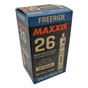 Камера велосипедная Maxxis Freeride, 26x2.2/2.5, ниппель Presta 48 mm, велониппель, IB67447400