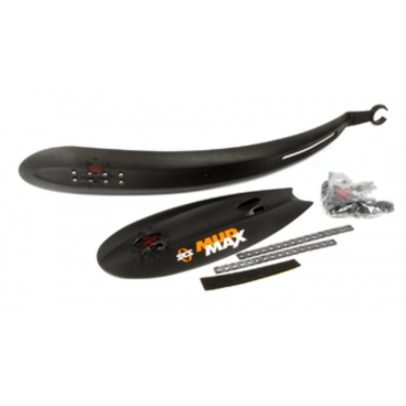 Крылья велосипедные SKS Mudmax-Set, комплект, крепеж GT под багажник, блистер, черный, SKS-5295300000