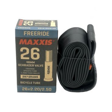 Камера велосипедная Maxxis Freeride 26x2.20/2.50, 1.2 мм, авто ниппель 48 мм, IB67445600