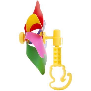 Пропеллер для детского велосипеда VENTURA, пластик, универсальное крепление на руль, на блистере, цветной, 5-420591