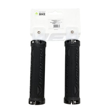 Грипсы велосипедные Merida Double Lock Softer, с замком, Gel padding, 130mm, черный, 2058032769