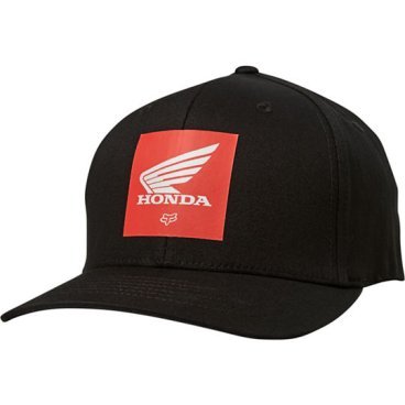 Бейсболка велосипедная FOX Honda Flexfit Hat Black, 2020, 26028-001