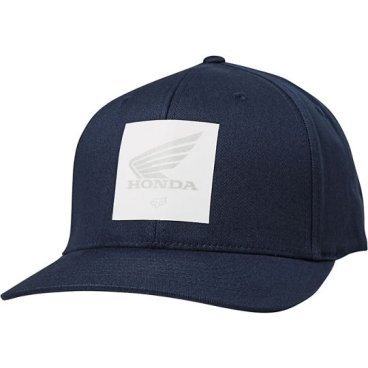 Бейсболка велосипедная FOX Honda Flexfit Hat Midnight, 26028-329-L/XL