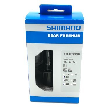 Велосипедная втулка SHIMANO RS300, задняя, под кассету, 36 отверстий, 8-10 скорости, EFHRS300AYAL