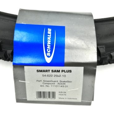 Велопокрышка Schwalbe Performance Line Smart Sam Plus, 29x2.10, G-Guard, SnakeSkin, Addix, 67 EPI, 11101143.01