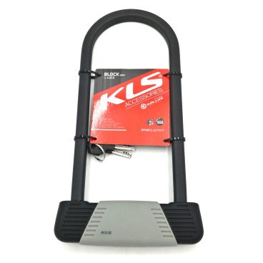 Велосипедный замок KELLYS BLOCK, U-lock, на ключ, квадратного сечения, покрытие антискретч, Lock KLS