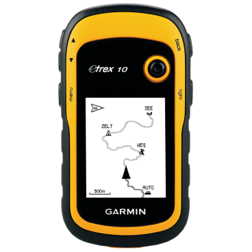 Велосипедный навигатор Garmin eTrex 10 GPS, GLONASS Russia, черный-жёлтый, 010-00970-01