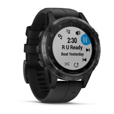 Смарт-часы Garmin fenix 5 Plus Sapphire, GPS Watch, Russia, Black w/Blk Band, 010-01988-15