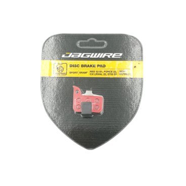 Тормозные колодки Jagwire Sport Semi-Metallic Disc Brake Pad Sram, красный, DCA099