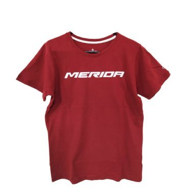 Футболка велосипедная MERIDA T-Shirt, Red, короткий рукав, 2287013646