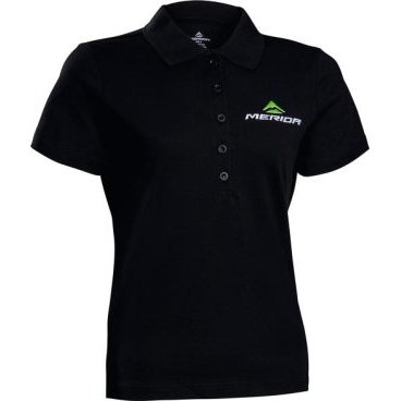Футболка велосипедная MERIDA Polo-Shirt, Black, женская, короткий рукав, 2287012645