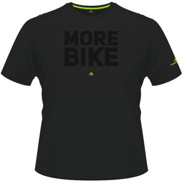 Футболка велосипедная MERIDA T-Shirt More Bike, Black, короткий рукав, 2287012849