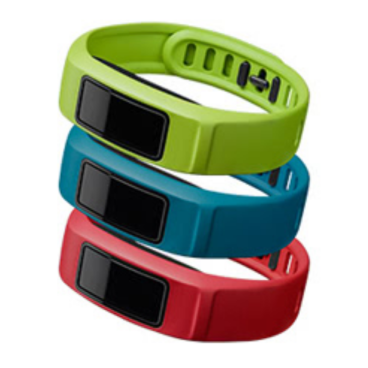 Ремешки сменные Garmin, комплект, для vivofit 2 Active, пластик, большой размер, Red/Blue/Green, 010-12336-02