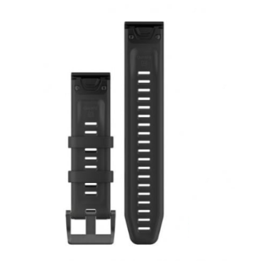 Ремешок сменный Garmin, для Fenix Plus, 22mm, QuickFit, Silicone, Black, 010-12740-00
