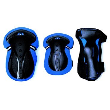 Защита велосипедная PUKY Junior Set, комплект, детская, XS, Blue, 541-100XS