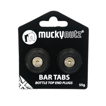 Заглушки руля для велосипеда, Mucky Nutz Bar Tabs  MN0001, в комплекте 2штуки, цвет черный.