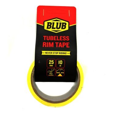 Лента ободная бескамерная Blub Tubeless Rim Tape, 25mm x 10m, blubrimtape10m