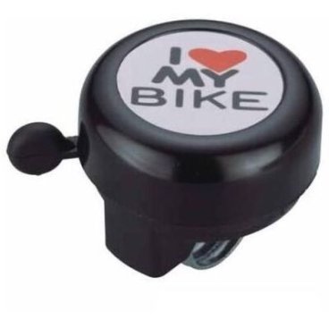 Звонок велосипедный Forward, NUVO,  "I Love My Bike", алюминий/пластик, Ø55 мм (NH-B610MIX)