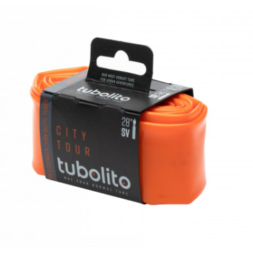 Камера велосипедная ELVEDES Tubo-City/Tour-AV, Tubolito для городского велосипеда, автониппель, 33000070
