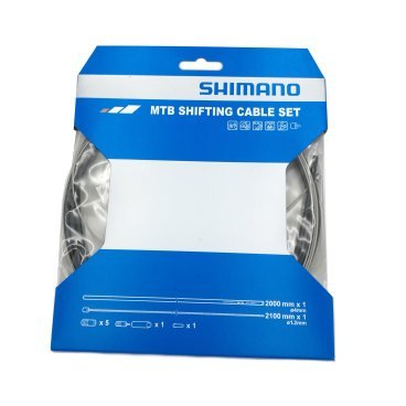 Трос+оплетка переключения SHIMANO SP41, для заднего переключателя, оплетка 2000мм, трос1.2X2100мм, Y60098023