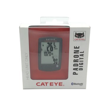 Велокомпьютер Cat Eye CC-PA400B (PADRONE DIGITAL WIRELESS) HEAD UNIT, беспроводной, черный, CE1604820
