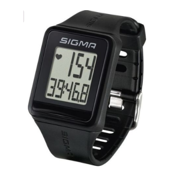 Часы-пульсометр спортивные Sigma iD.GO, 3 функции, с нагрудным датчиком, black, 24500