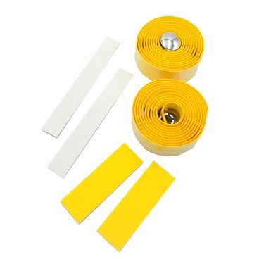 Обмотка велоруля VELO, в индивидуальной упаковке, желтая, 410806