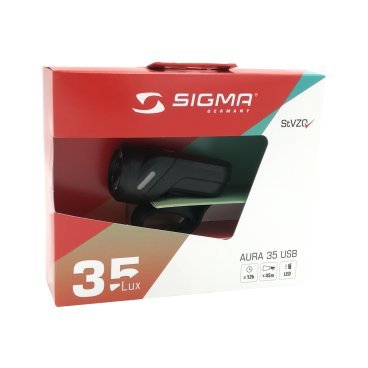 Комплект освещения велосипедный SIGMA SPORT AURA 35 USB / NUGGET II, с кабелем USB, 17360