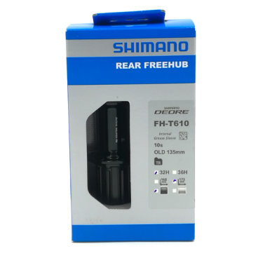Велосипедная втулка Shimano DEORE EFHT610BZBL, задняя, под кассету, 32 отверстия, 8-10 скоростей,  2-3001