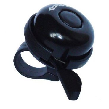 Звонок велосипедный TranzX, пластик-алюминий, 40мм, черный, CD-604