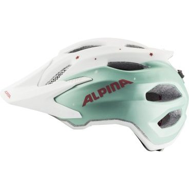 Велошлем Alpina Carapax Jr. Pistachio-Cherry, белый, 2020, A9702_72