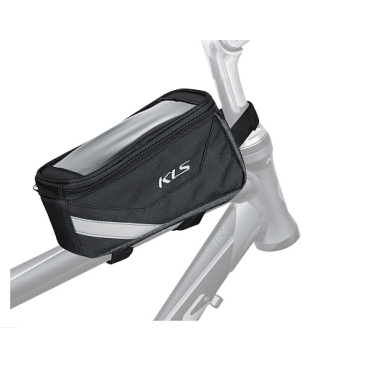 Сумка велосипедная на раму KELLYS BRICK, объём 1,1л, 19х9х7см, с окошком для смартфона до 5,5", полиэстер 600D