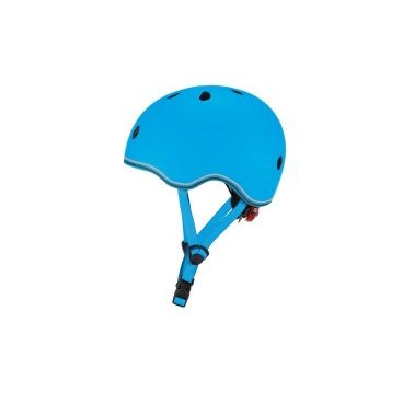 Шлем велосипедный Globber GO UP LIGHTS, детский, голубой, 506-101