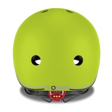 Шлем велосипедный Globber GO UP LIGHTS, детский, зеленый, 506-106