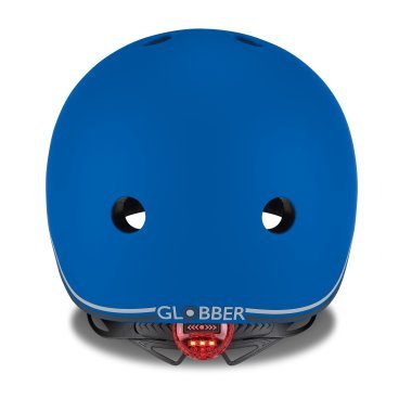 Шлем велосипедный Globber GO UP LIGHTS, детский, синий, 506-100