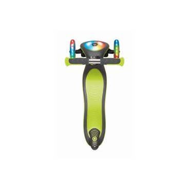 Самокат Globber ELITE DELUXE FLASH LIGHTS, трехколесный, детский, складной, светящиеся колеса, зеленый, 2020, 449-106-3