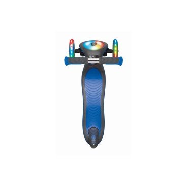 Самокат Globber ELITE DELUXE FLASH LIGHTS, детский, складной, трехколесный, светящиеся колеса, синий, 2020, 449-100-3