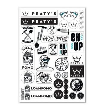 Наклейки на велосипед Peaty's Sticker Pack Sam Needham Design, PSP-SN1-20