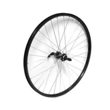 Колесо велосипедное STELS, 26", заднее, в сборе, под дисковый тормоз, эксцентрик, под кассету, черный, 630170