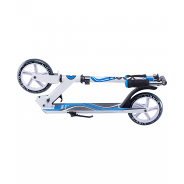 Самокат городской RIDEX Liquid, 2-х колесный, 180 мм, белый/синий