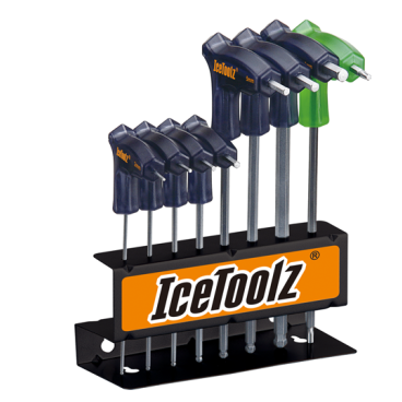 Набор Ice Toolz шестигранники для мастерских 2x2.5x3x4x5x6x8 мм, с рукоятками и закругленным концом, 7M85
