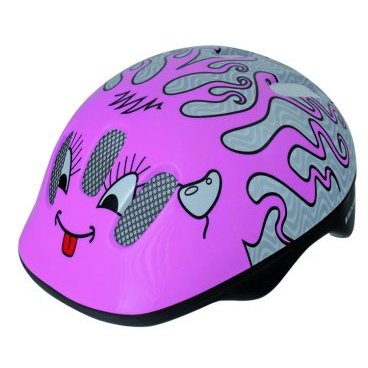 Детский шлем велосипедный VENTURA с сеточкой 6 отверстий 50-57см CURLY