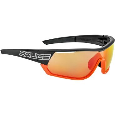 Очки велосипедные Salice, солнцезащитные, 016RW Black-Orange/RW Red