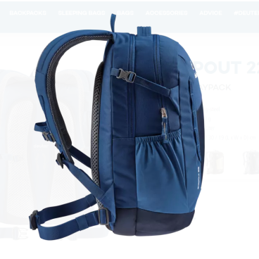 Deuter StepOut 22 navy steel 2020 21 3810421 3320 Vamvelosiped.ru
