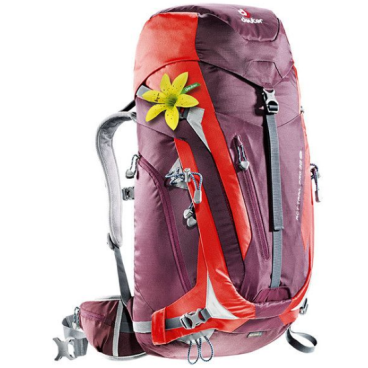 Велорюкзак Deuter ACT Trail PRO SL, женский, 38 л, aubergine-fire, 3441215_5522